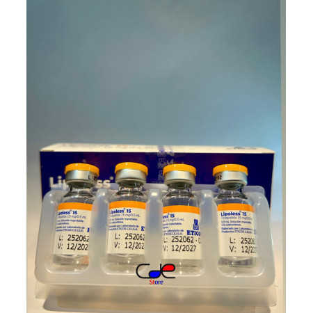 LIPOLESS 15MG (4 AMPOLAS)