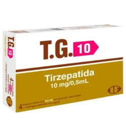 TG 10MG TIRZEPATIDA 10MG/0.5ML (4 AMPOLAS)