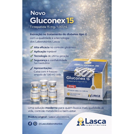 GLUCONEX 15 4 AMPOLAS TIRZEPATIDA LASCA